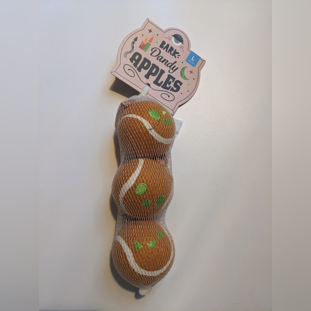 Dandy Apples Bark Tennis Balls - 3 Ball Set